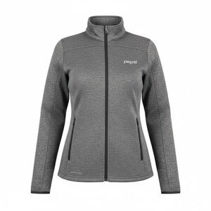 Eddie Bauer Jacket Pepsi Womens M Gray Zip Up Sweater Fleece